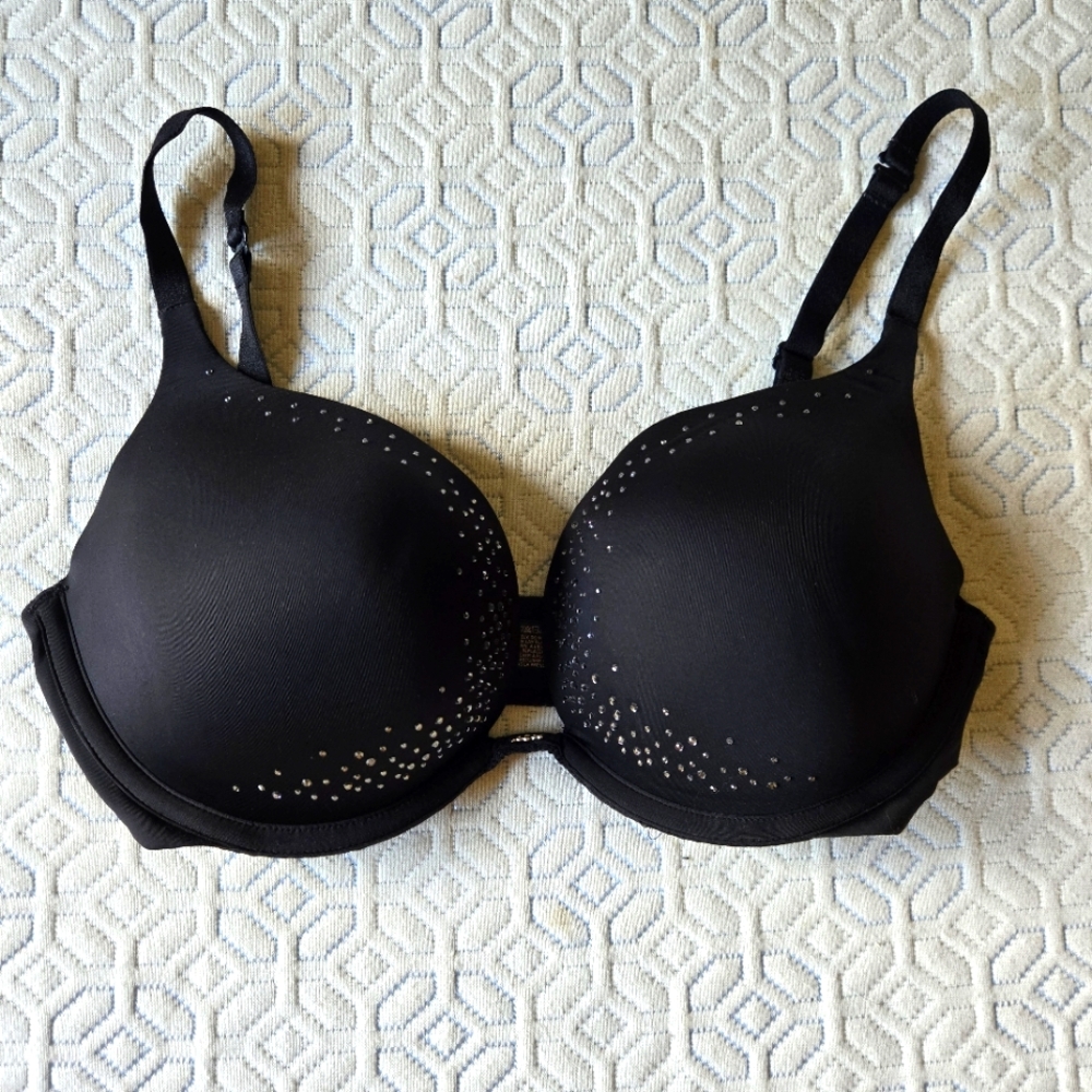 Victoria's Secret Elegant Sequen Accented Bra, 32DD